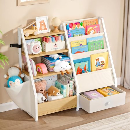 Kids Bookshelf and Toy Organizer for Nursery